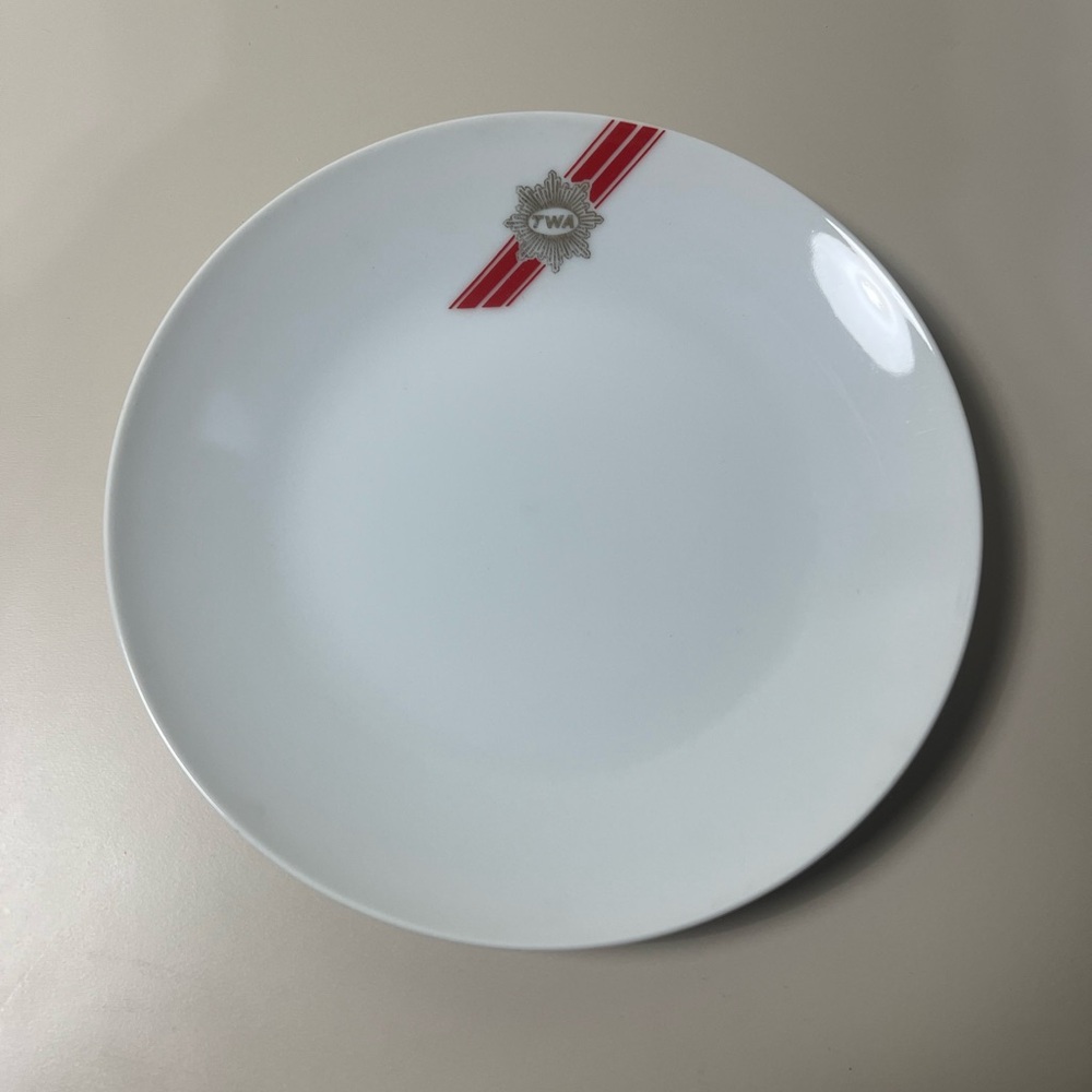 Vintage Trans World Airlines dessert plate 6”
